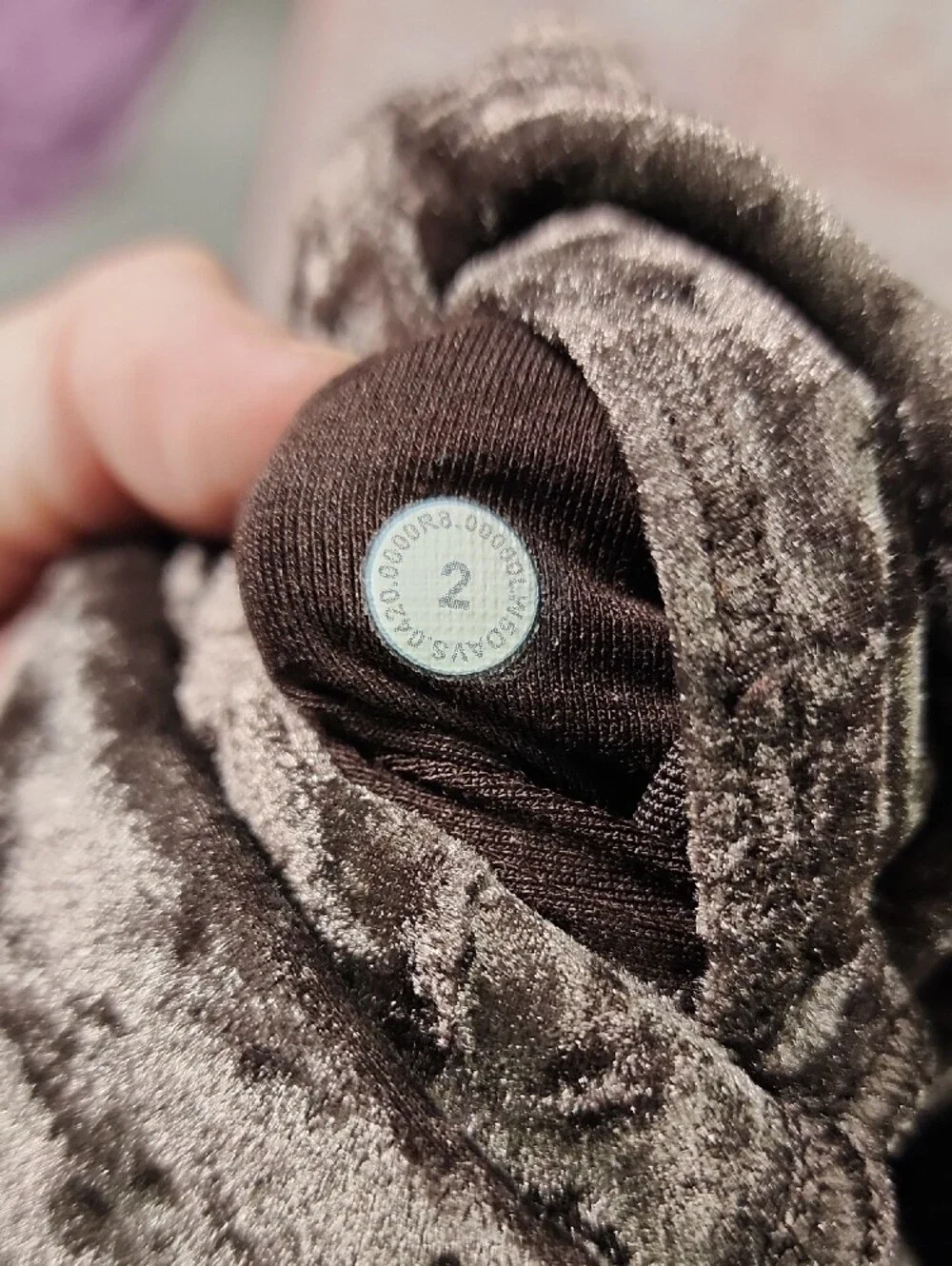 Lululemon Wunder Lounge Tight Crushed Velvet French Press Brown Legging Size 2
